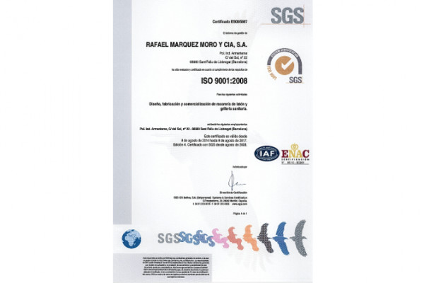 Rénovation du certificat ISO 9001 à rmmcia